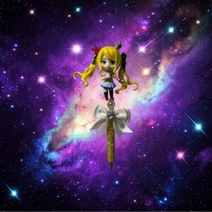 Anime Character Pen with Bow